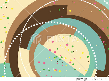 サークル 円 回転 おしゃれのイラスト素材