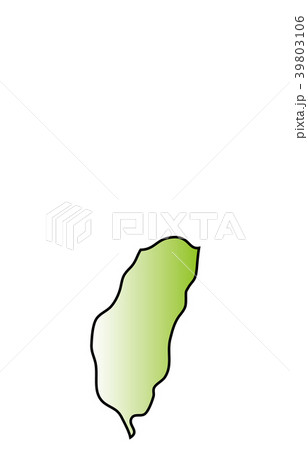 台湾 地図 マップ 形のイラスト素材 Pixta