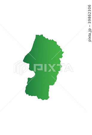 山形県 日本地図 日本列島 日本のイラスト素材