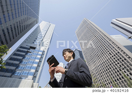 客煽りの写真素材