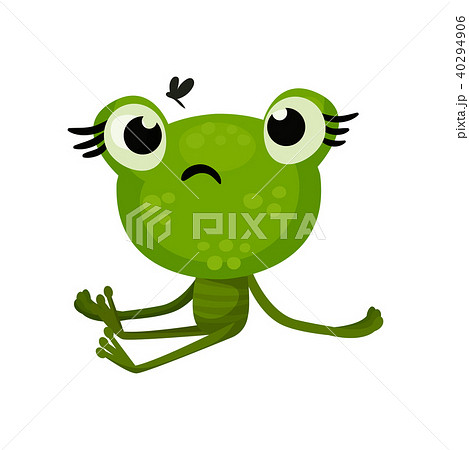 かえる カエル 蛙 飛ぶのイラスト素材
