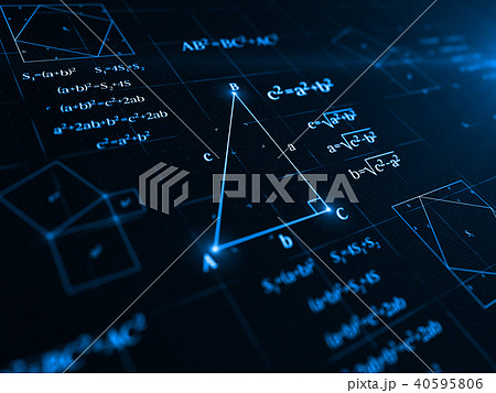 数学 幾何学 式 数式のイラスト素材