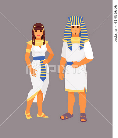 ファラオ 女性 男 男性のイラスト素材