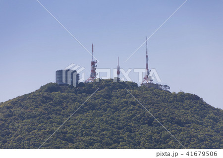 稲佐山 鉄塔 山 展望台の写真素材