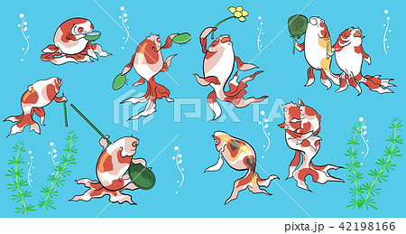 魚づくし 浮世絵の写真素材