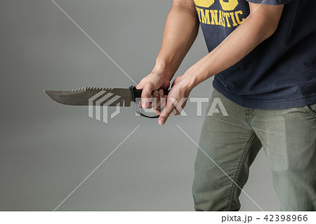 サバイバルナイフの写真素材