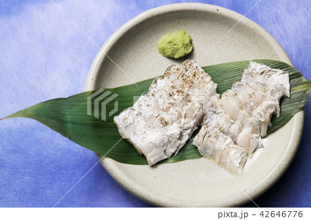 炙り 太刀魚 刺身 和食の写真素材