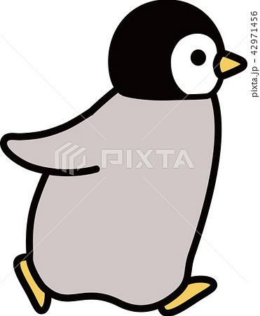 ベクター ペンギン コウテイペンギン 赤ちゃんのイラスト素材