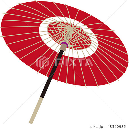 伝統 和 傘 京都のイラスト素材