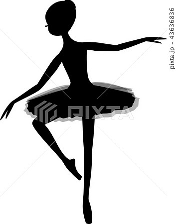 パッセ ポーズ バレエの写真素材