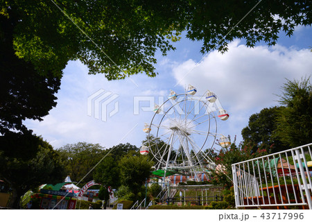 桐生が岡遊園地 観覧車の写真素材