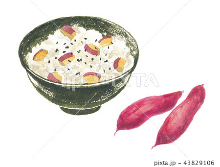混ぜごはんのイラスト素材