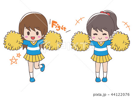 Cheerleader Pom Poms Silhouette - Stock Illustration [43945395] - PIXTA