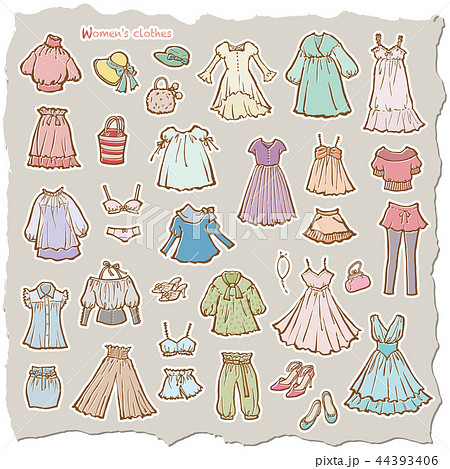 チュニック ワンピース 洋服 服のイラスト素材