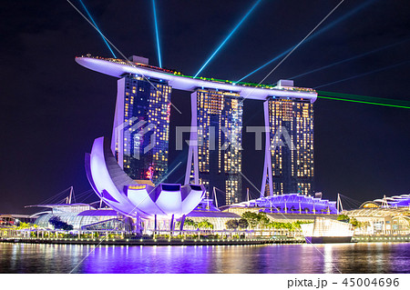 シンガポール街並みの写真素材