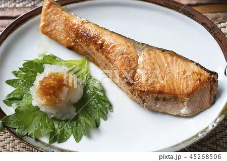 秋鮭の写真素材