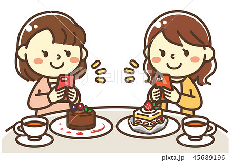 女子会のイラスト素材