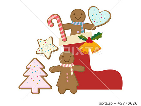 ジンジャーマンクッキーのイラスト素材