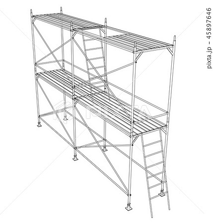 足場のイラスト素材