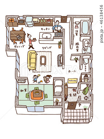 見取り図のイラスト素材 Pixta