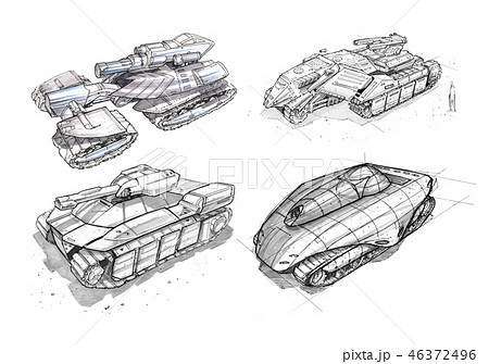 ロボット 戦車 Sf 戦場のイラスト素材 ロボット 戦車 Sf 戦場のイラスト素材