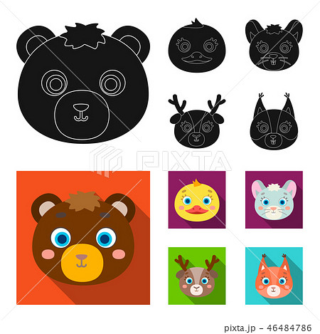 あひる口のイラスト素材