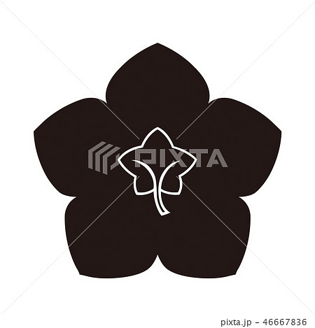 桔梗紋 紋章 紋 ききょうのイラスト素材 Pixta