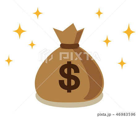 ドル袋のイラスト素材