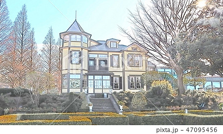 外交官の家のイラスト素材