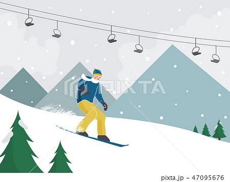 スキー場のイラスト素材集 ピクスタ