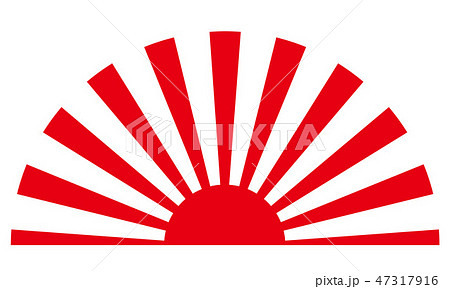 紅白旗のイラスト素材