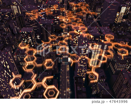 夜景のイラスト素材集 ピクスタ