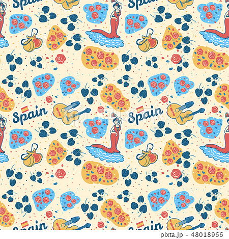 スペイン 柄のイラスト素材 Pixta