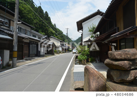 鞍馬寺門前町の写真素材