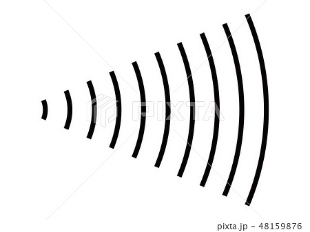 発信 信号 音波 波動のイラスト素材