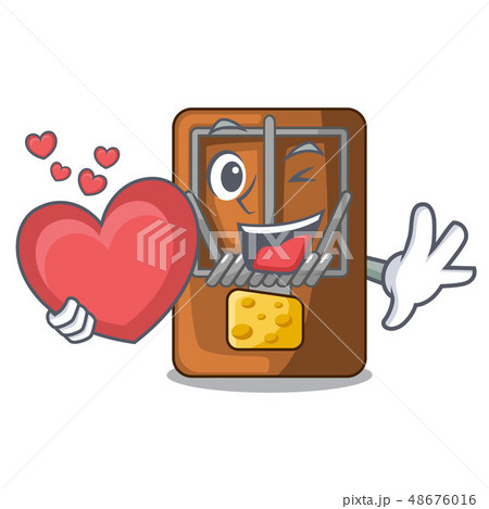 Heart Mousetrap Isolated 3d Image Stock Illustration 572149444