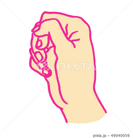 手 げんこつ 握り拳 ジャンケンのイラスト素材