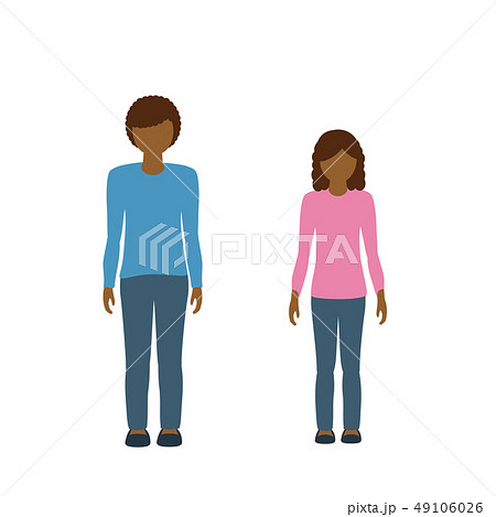 色黒 男子のイラスト素材