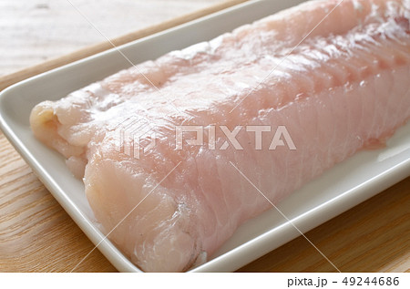 タラ 生タラ 生鱈 切身の写真素材