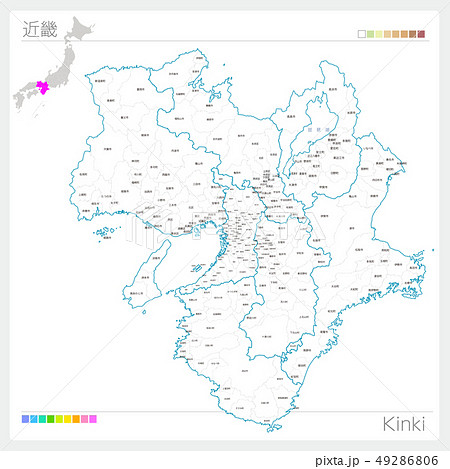 白地図のイラスト素材