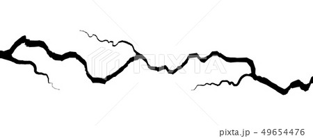 地震 ひび ヒビ割れ 亀裂のイラスト素材
