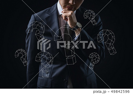 なぞなぞ クエスチョンマークの写真素材