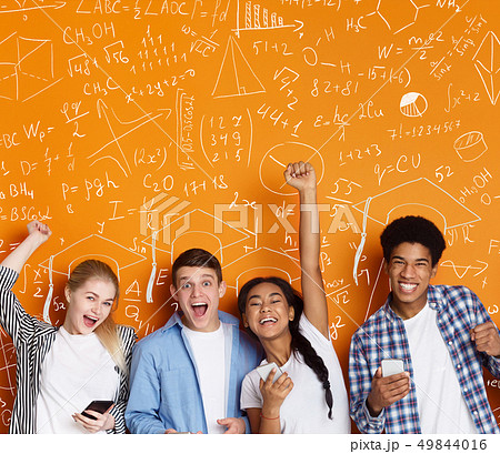 数式 背景の写真素材