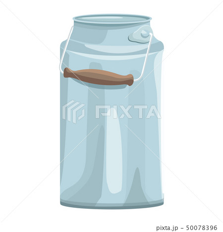 牛乳缶 牛乳の入れ物 容器 アルミニウムのイラスト素材