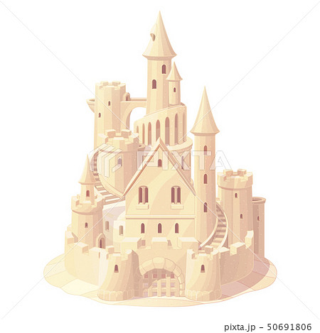 砂の城 すな 砂 城のイラスト素材