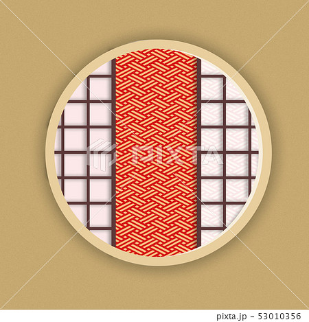 和室 丸窓 Cg イラストのイラスト素材