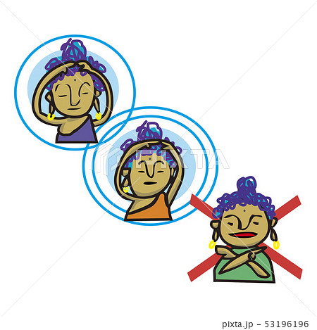 仏の顔も三度までのイラスト素材