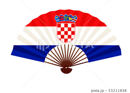 クロアチア国旗のイラスト素材