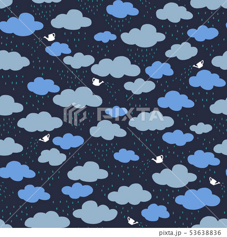 雨雲のイラスト素材