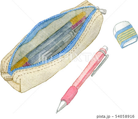 ペンケースのイラスト素材